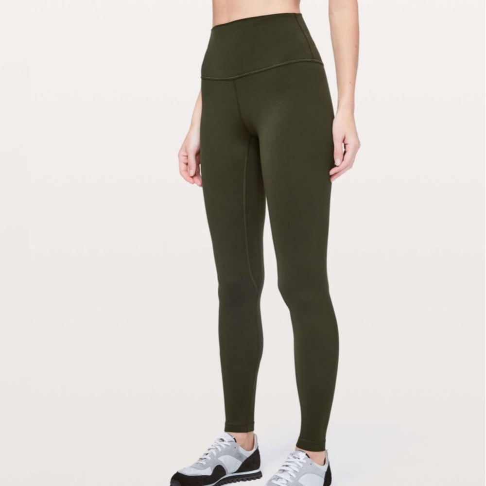 Lululemon Align Pant Full Length 28” in Dark Olive